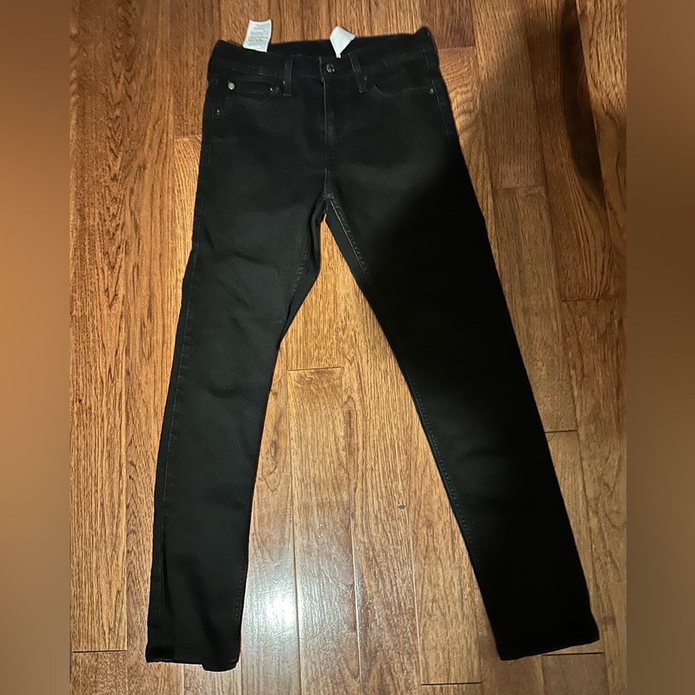 73% cotton, 26% polyester men’s black skinny jeans LEVI’S, W: 28, L: 30